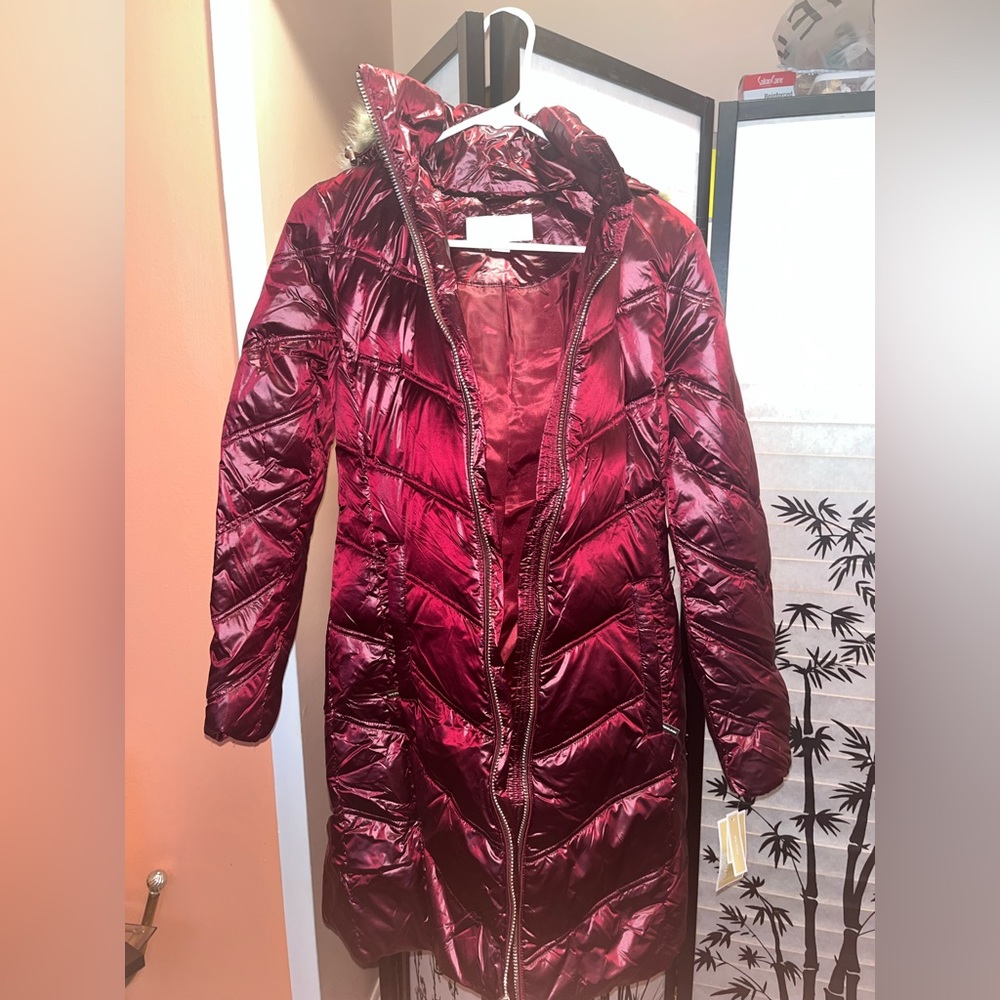 Dark brandy MK long jacket